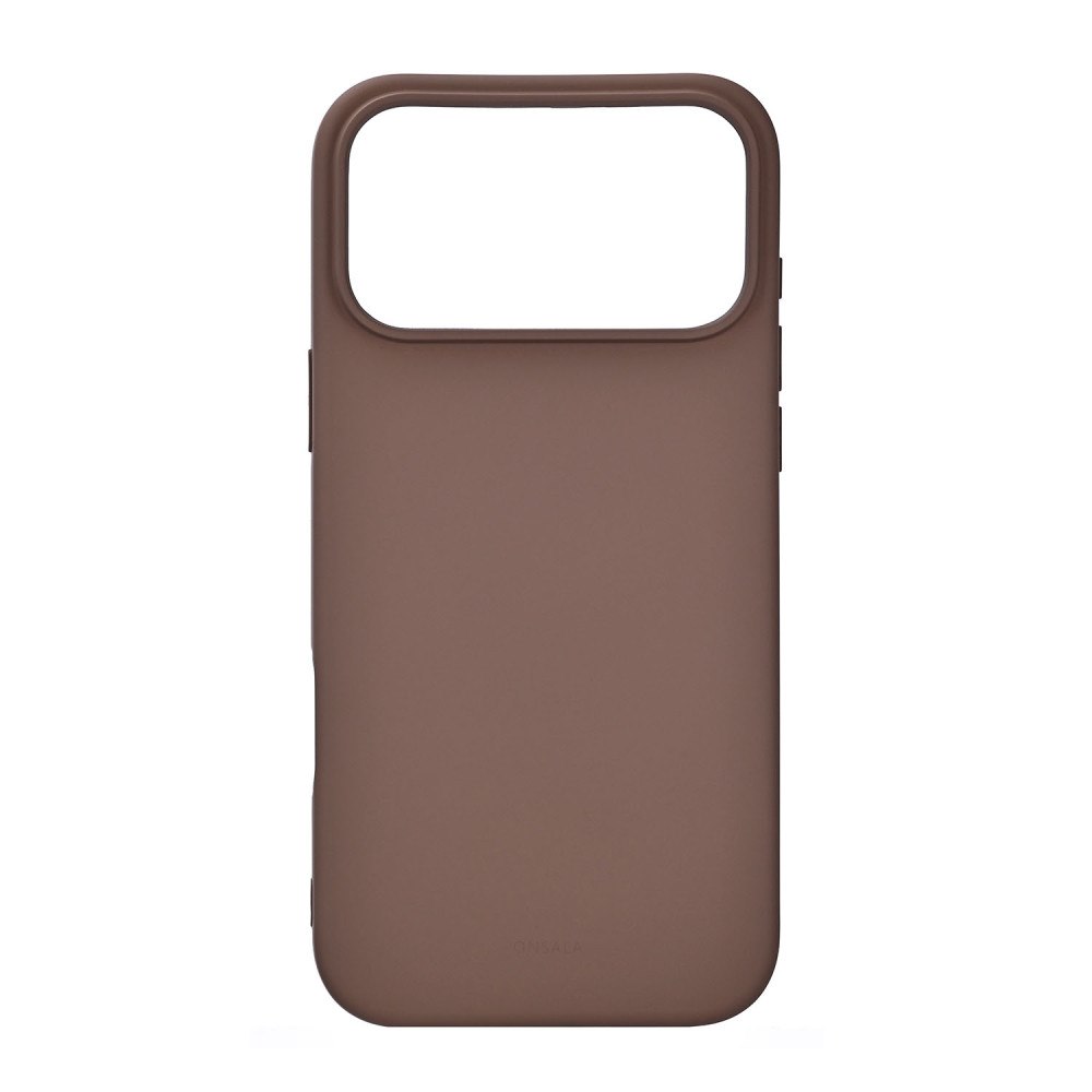 ONSALA Back Sil Touch Recycled MagSerie iPhone 17 Pro Max Chocolate