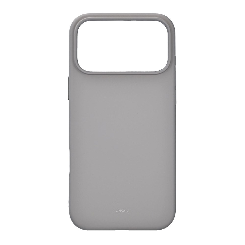 ONSALA Back Sil Touch Recycled MagSerie iPhone 17 Pro Max Concrete
