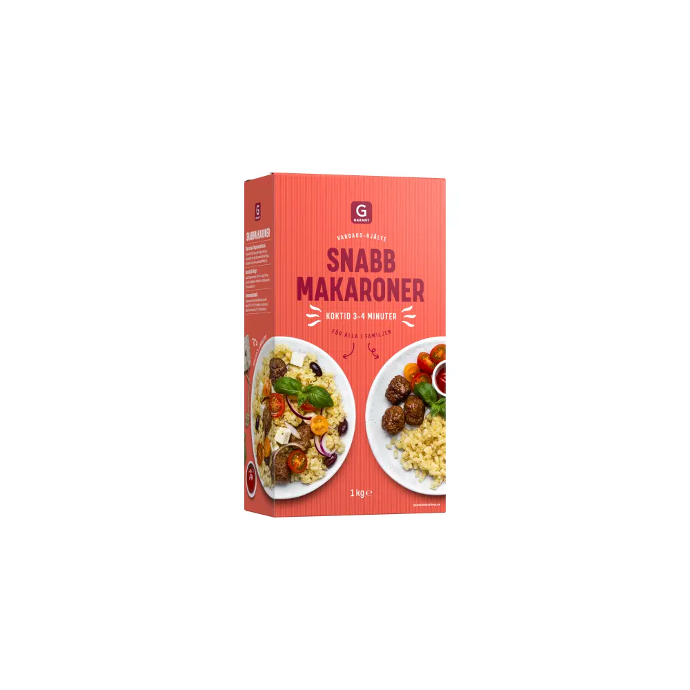 GARANT Snabbmakaroner Pasta 1 kg