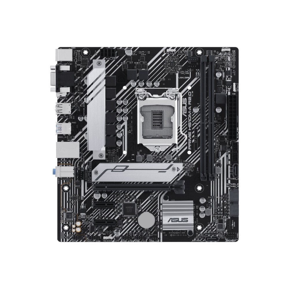 ASUSTeK COMPUTER ASUS PRIME H510M-A R2.0 - moderkort - micro ATX - LGA1200-uttag - H470