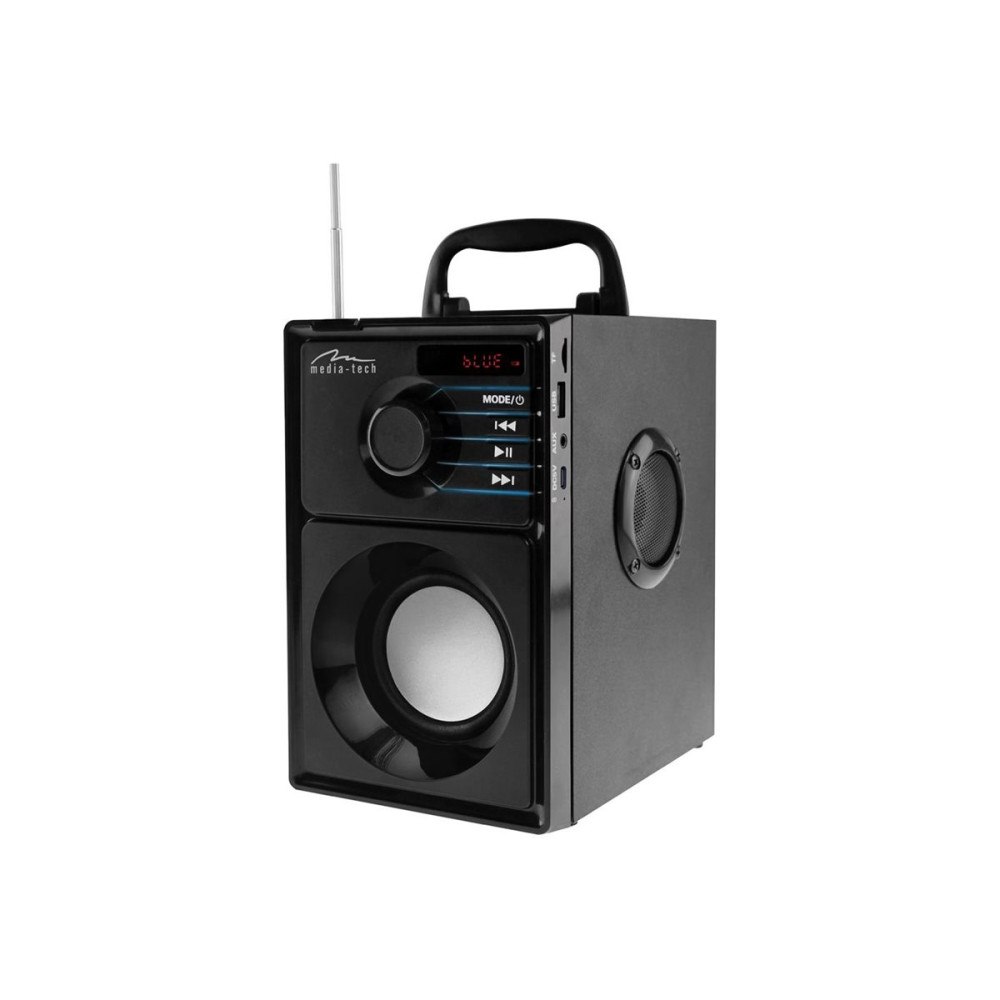 Media tech Media-Tech BOOMBOX SILVER MT3179 - högtalare - för bärbar användning - trådlös