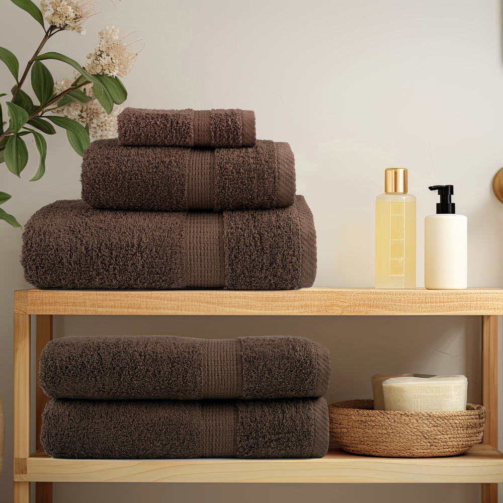 vidaXL Tvättlappar 2 pcs Brun 15 x 21 cm Bomull