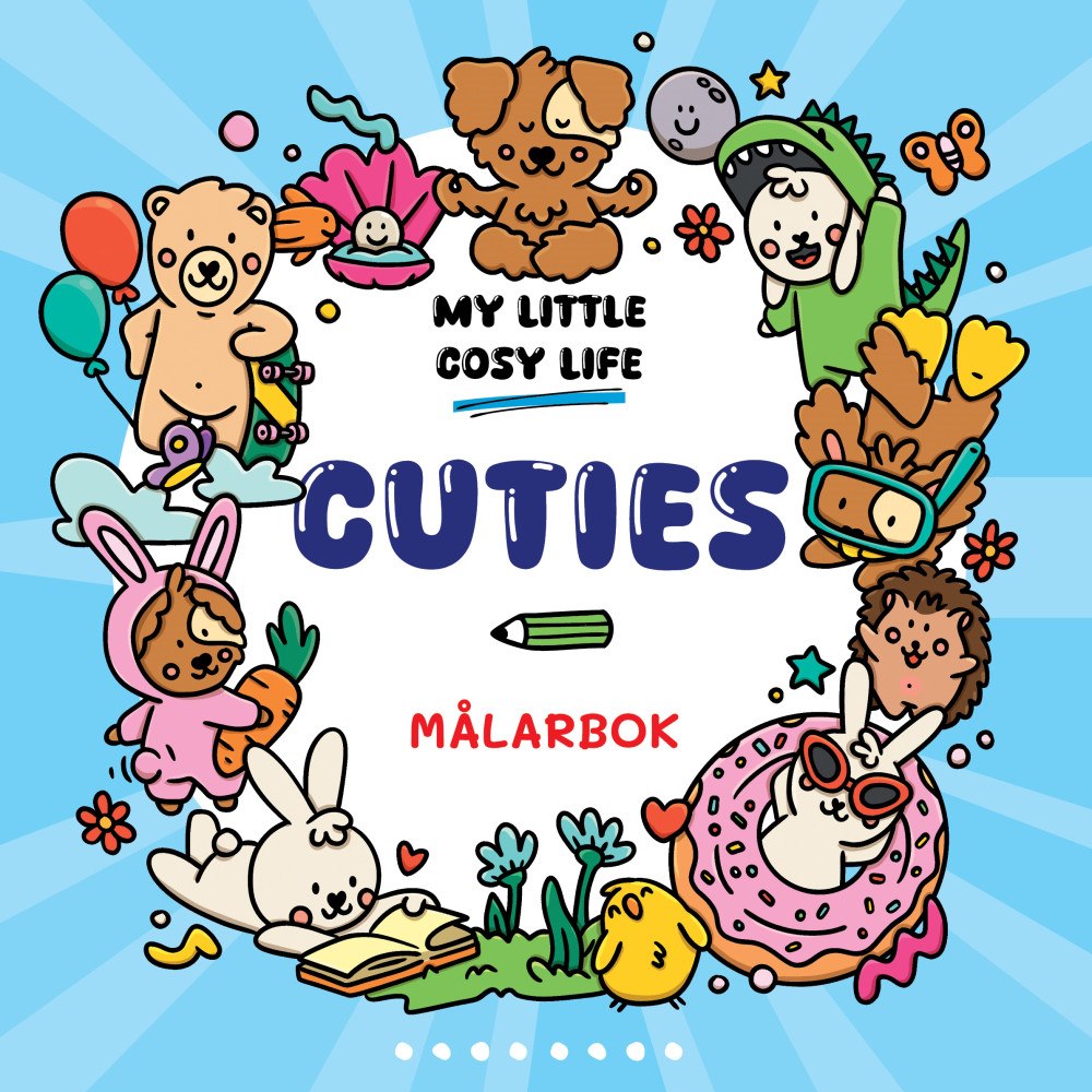 Legind A/S Cuties. En Cozy Coloring målarbok från My Little Cosy Life (häftad)