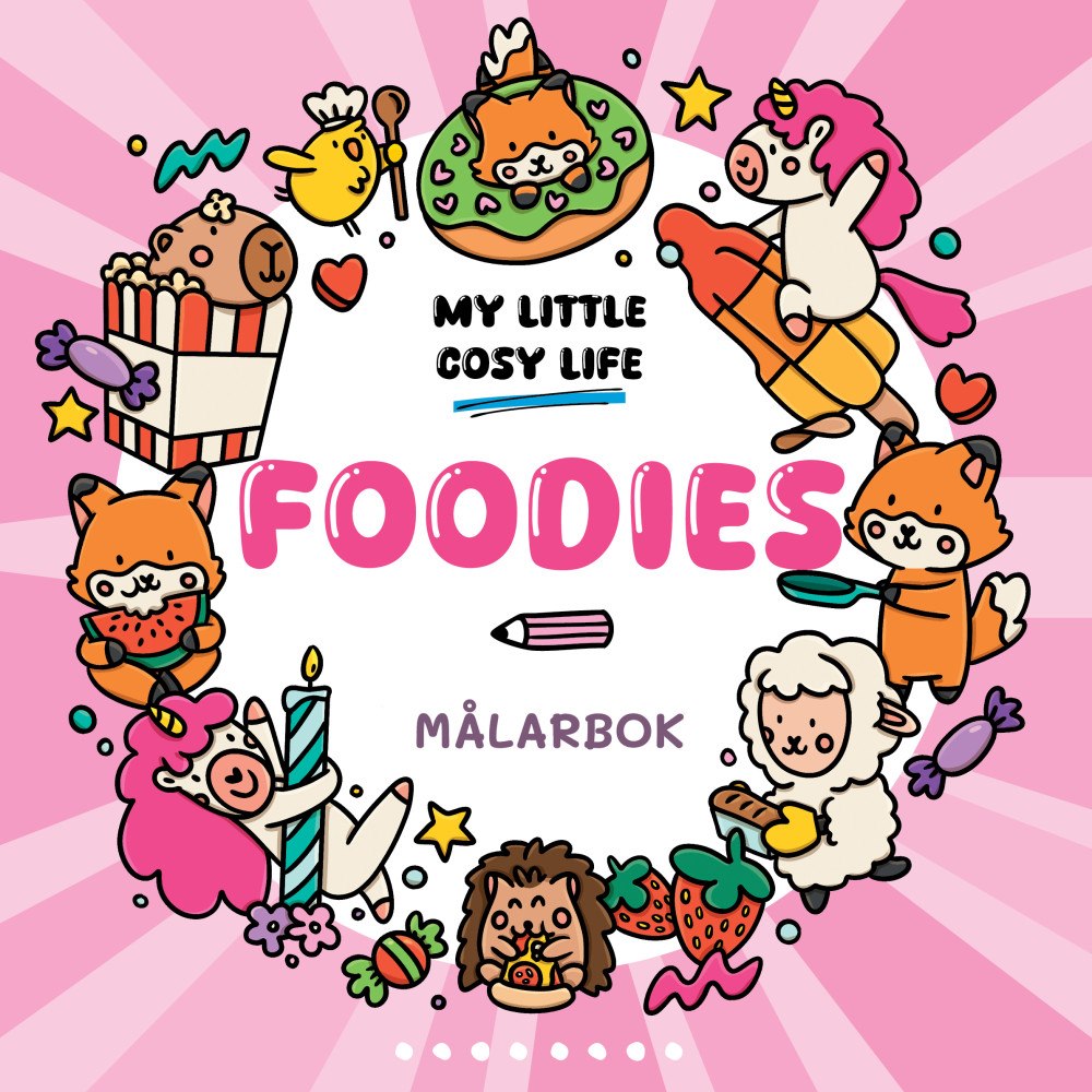 Legind A/S Foodies. En Cozy Coloring målarbok från My Little Cosy Life (häftad)