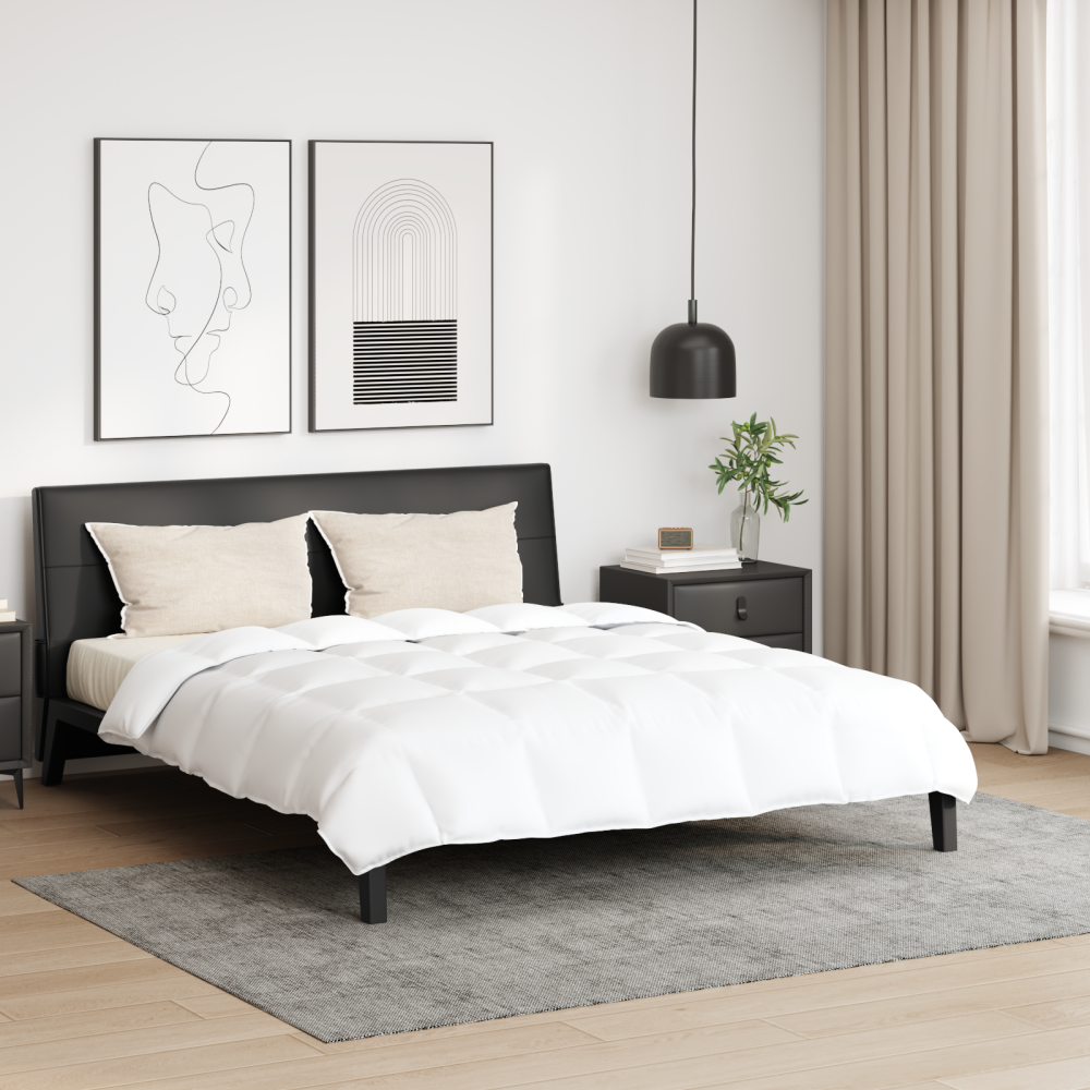 vidaXL Duntäcke Övrigt 3 pcs Vit 200 x 220 cm Dun