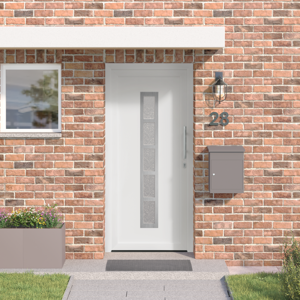 vidaXL Framdörr Vit 98 x 200 cm PVC