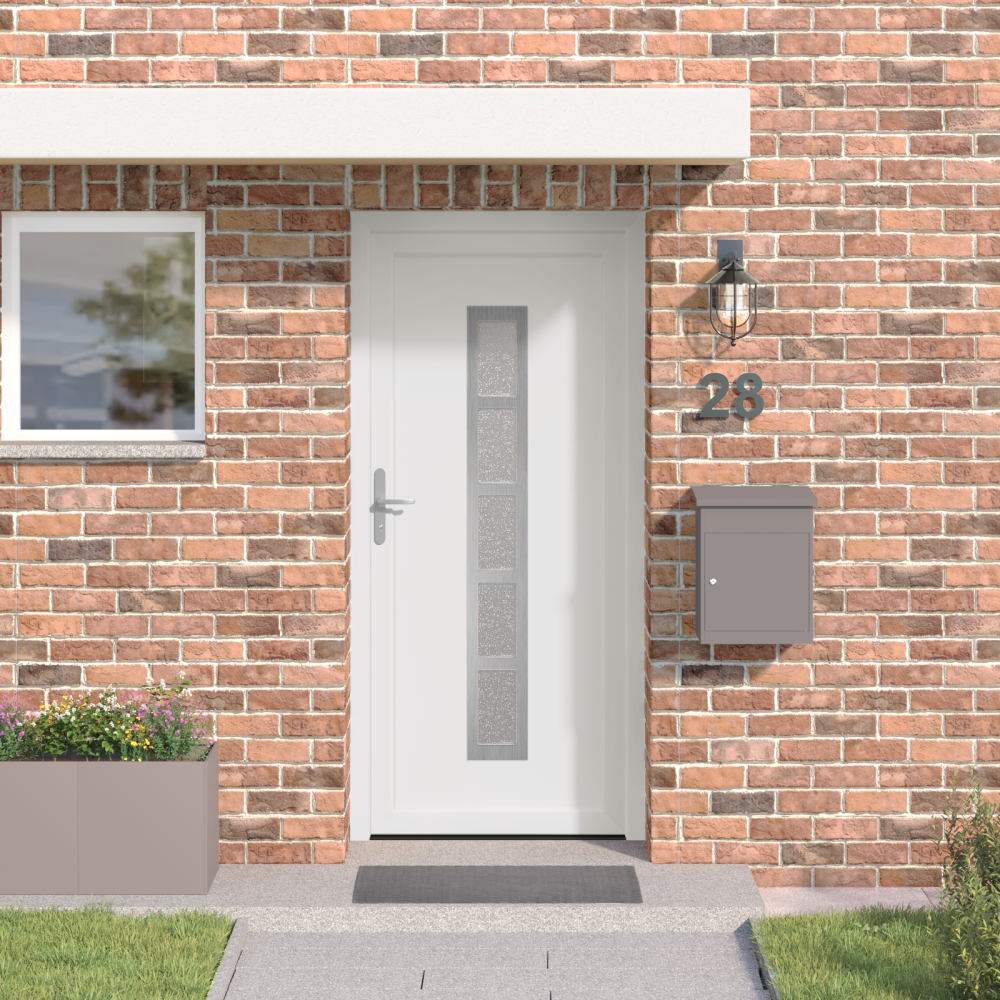 vidaXL Framdörr Vit 98 x 200 cm PVC
