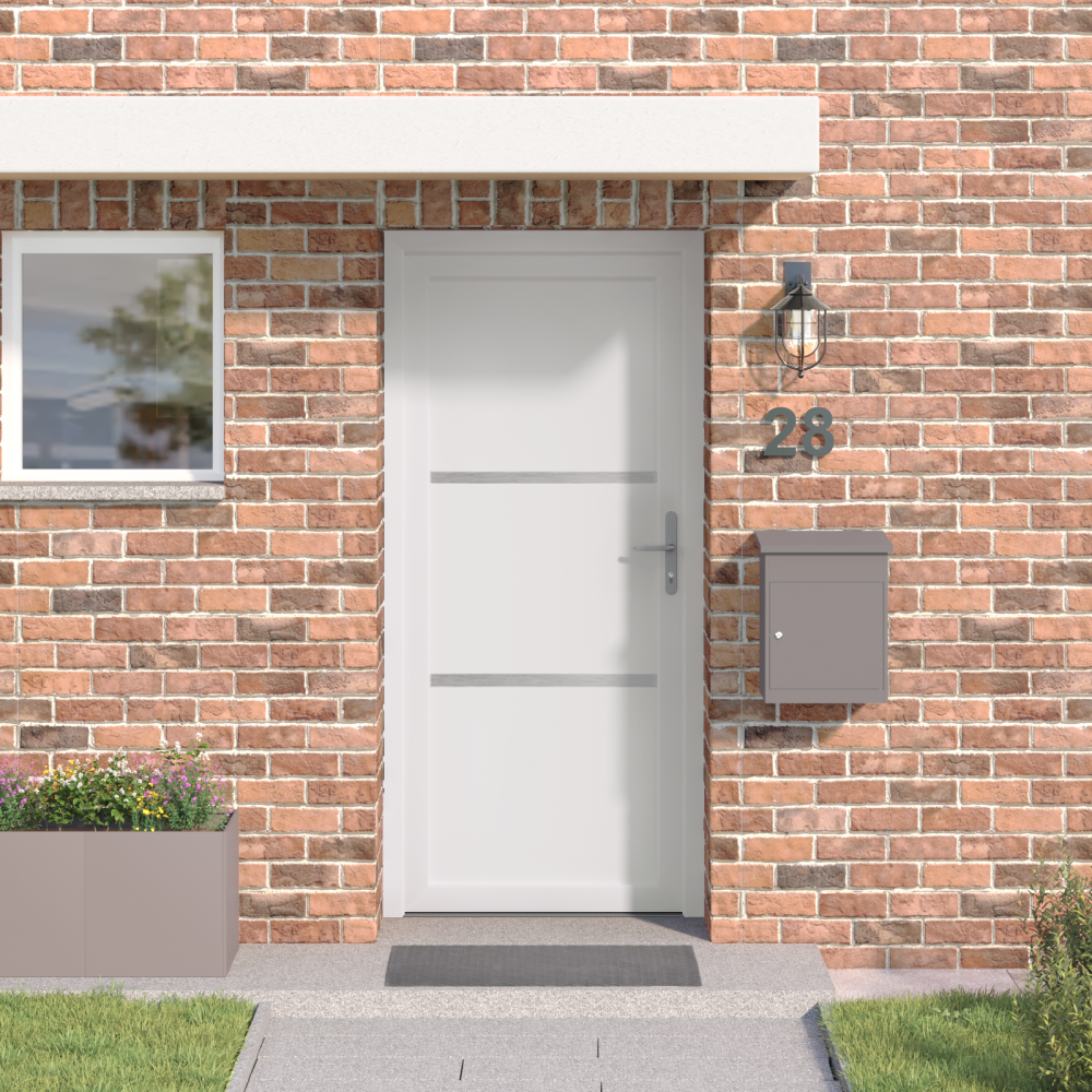 vidaXL Framdörr Vit 98 x 200 cm PVC