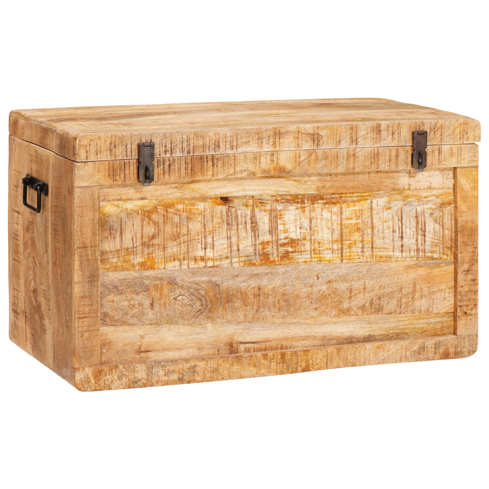 vidaXL Förvaringslåda Brun 70 x 35 x 40 cm massivt mangoträ