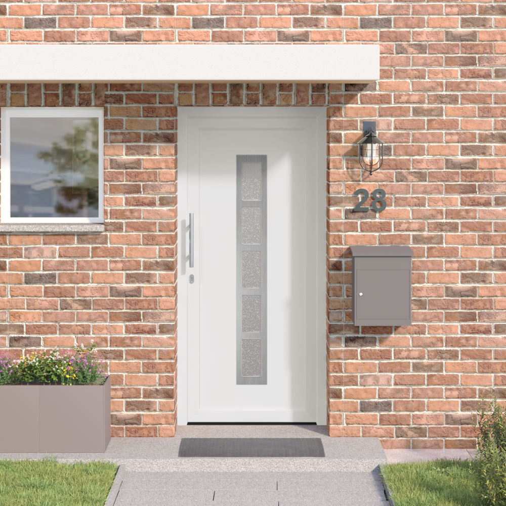 vidaXL Framdörr Vit 98 x 208 cm PVC