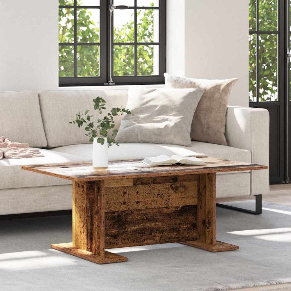 vidaXL Kaffeebord Gammalt trä 103.5 x 60 x 40 cm Konstruerat trä