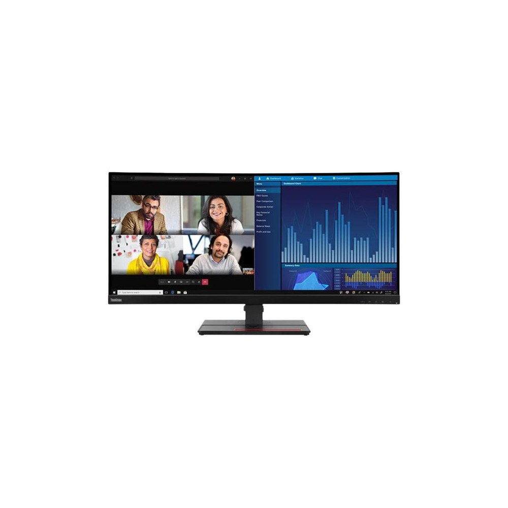 Lenovo Lenovo ThinkVision P34w-20 - LED-skärm - böjd - 34.14" - med ThinkVision MC 50 skärmwebbkamera