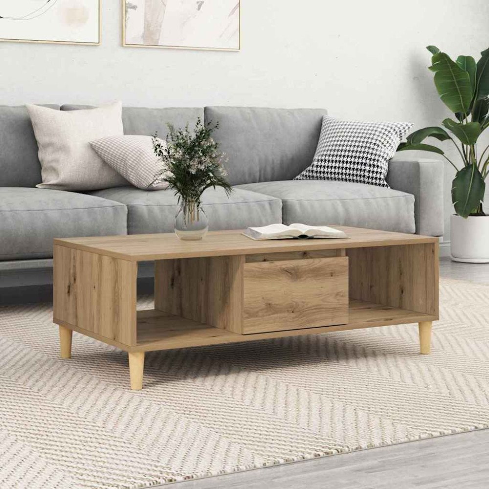 vidaXL med lagring med dörr artisan ek 103.5 x 60 x 35 cm Konstruerat trä