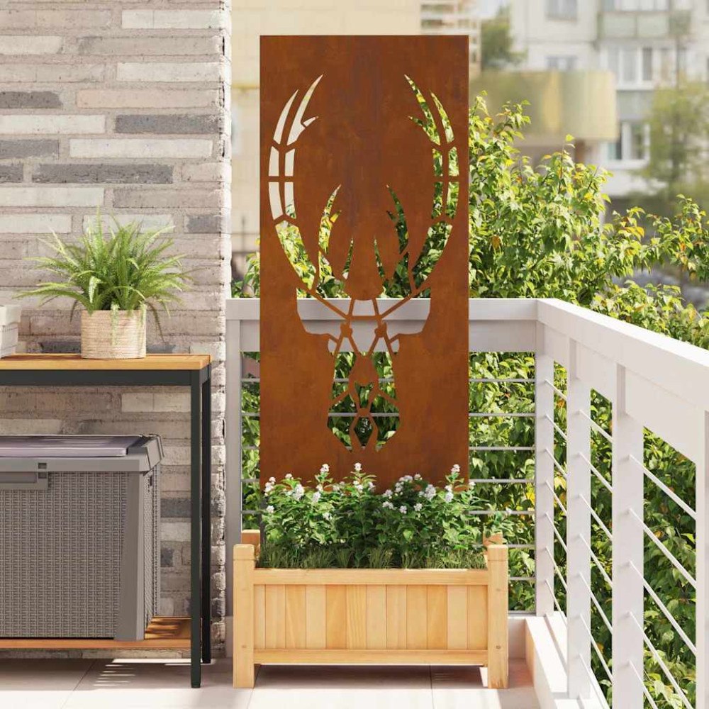 vidaXL Dekorativ Trädgårdspanel Rostig 50 x 140 cm