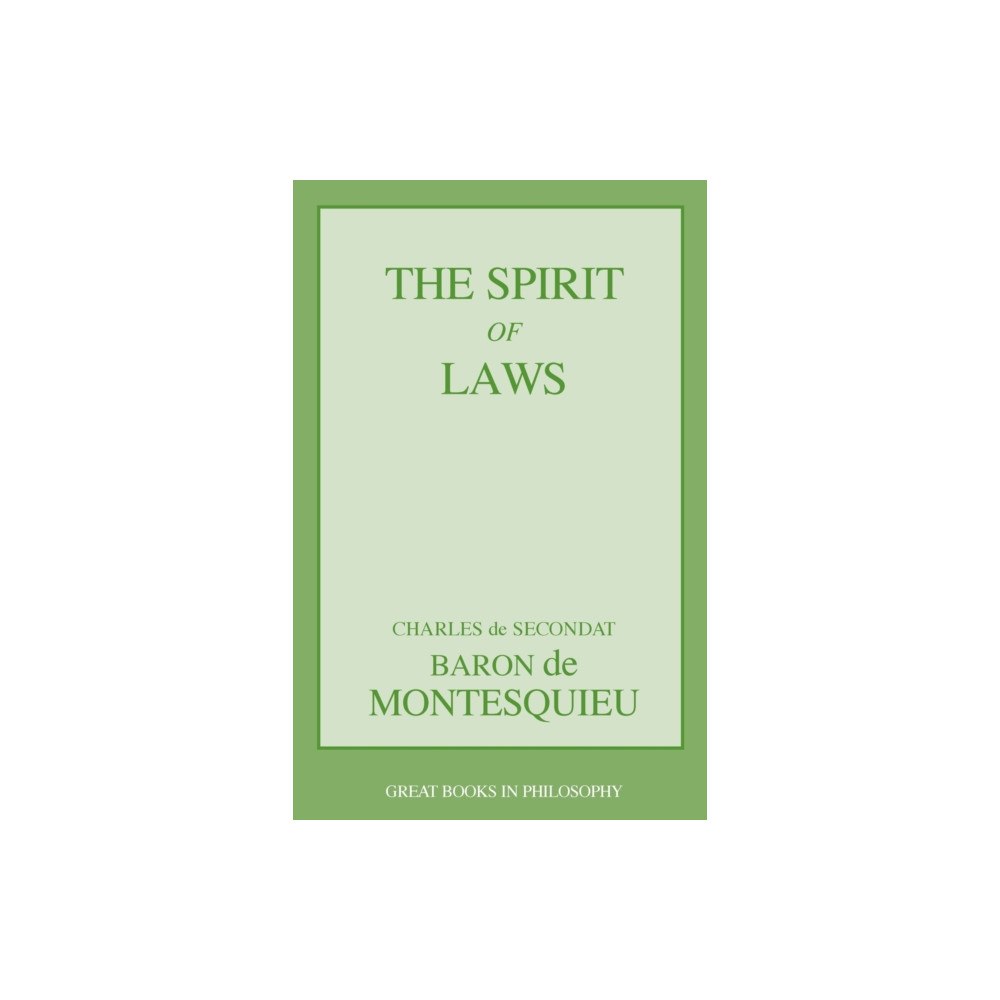 Prometheus Books The Spirit of Laws (häftad, eng)
