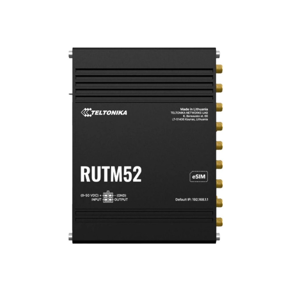Teltonika Teltonika RUTM52 - trådlös router - WWAN - Wi-Fi 5 - 3G, 4G, 5G - DIN-skenmonterbar, väggmonterbar, bordsmonterbar