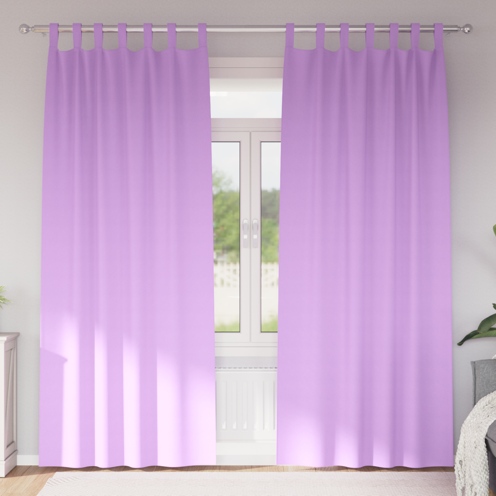 vidaXL Gardiner med gardiner 2 pcs Lila 245 x 140 cm Polyester