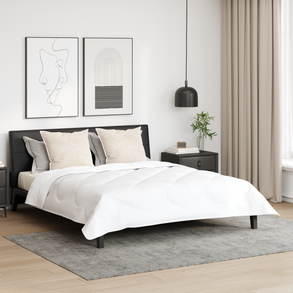 vidaXL Kuddar 2 pcs Vit 80 x 80 cm 130gsm 100% bomull