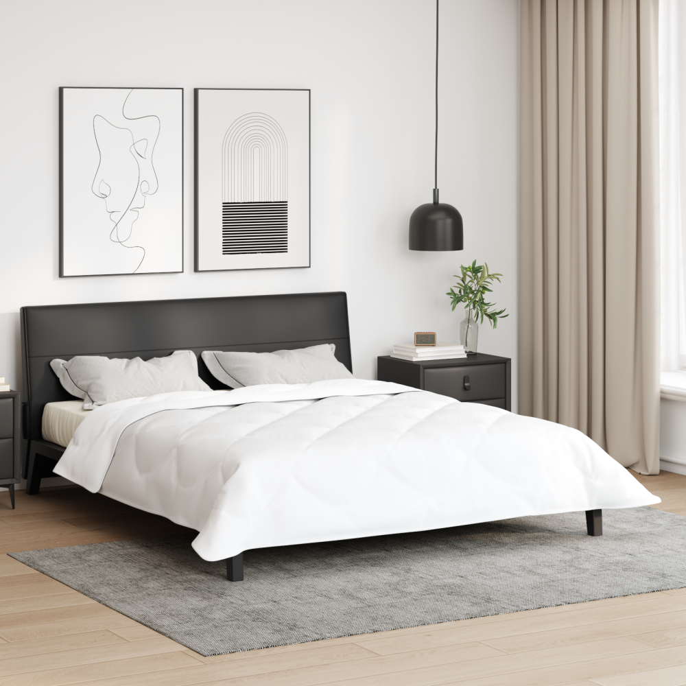 vidaXL Quilts & Duvets Vit 240 x 220 cm Mikrofiber