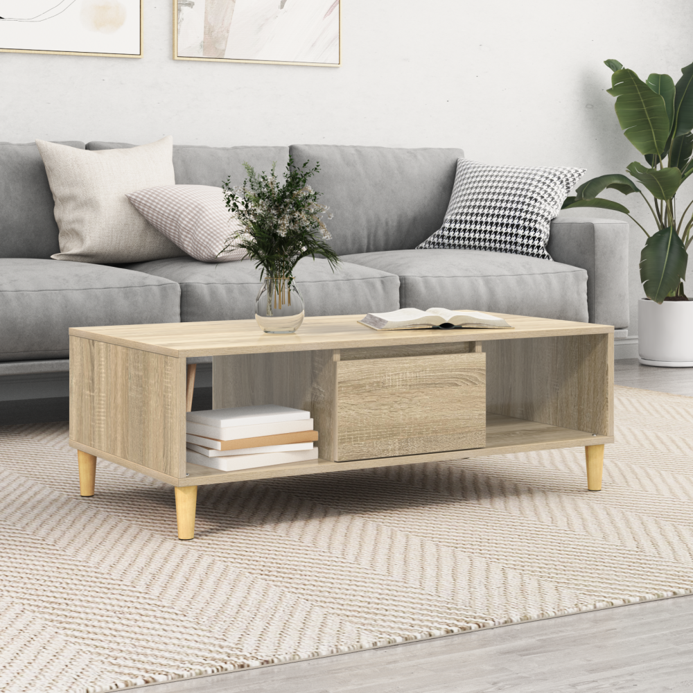 vidaXL med lagring med dörr Sonoma ek 103.5 x 60 x 35 cm Konstruerat trä