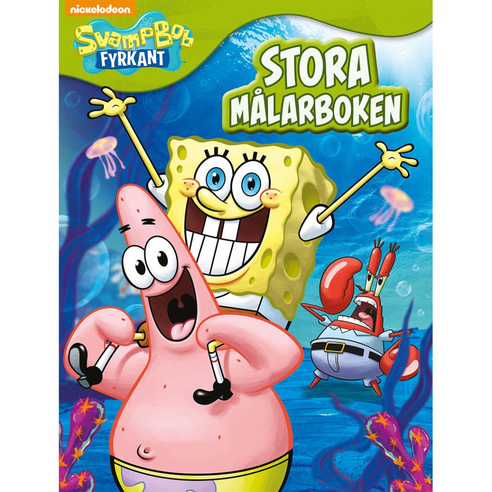 Tukan Förlag SvampBob Fyrkant: Stora målarboken