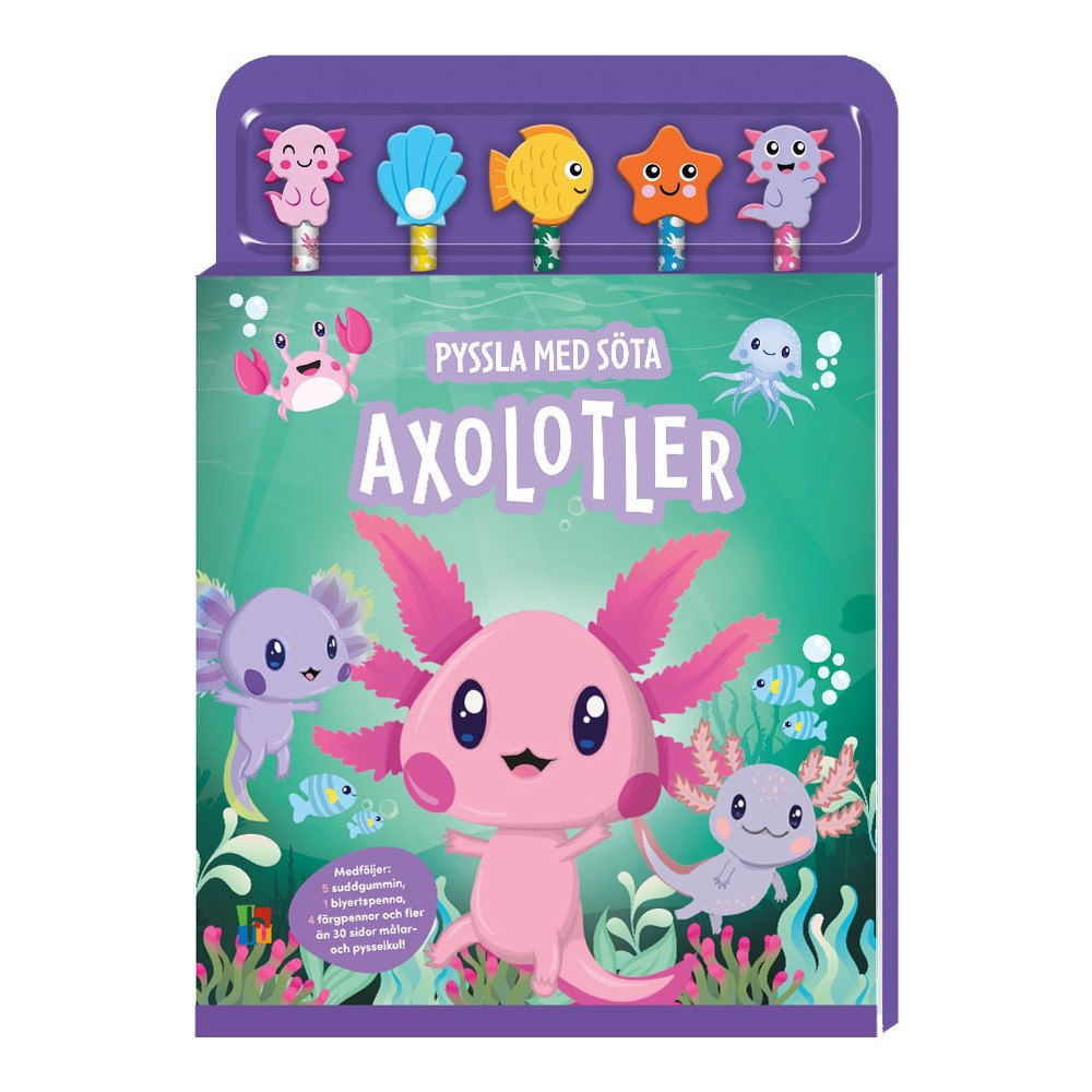 Tukan Förlag Pyssla med söta axolotler