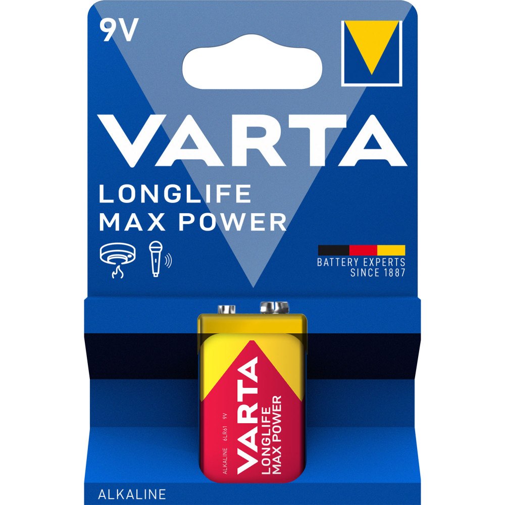 Varta Longlife Max Power 9V Batteri