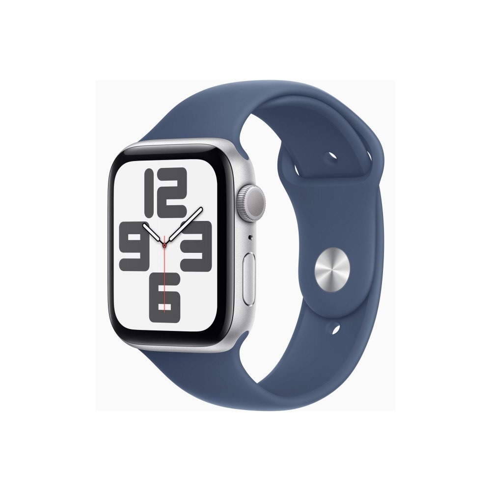 Apple Apple Watch SE (GPS) 2a generation - silveraluminium - smart klocka med sportband - denim - 32 GB