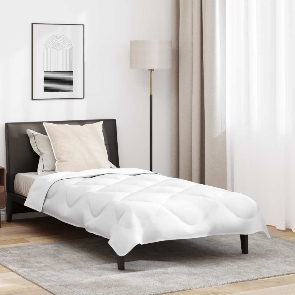 vidaXL Sommar Duvet med Kudde Övrigt 2 pcs Vit 135 x 220 cm Mikrofiber