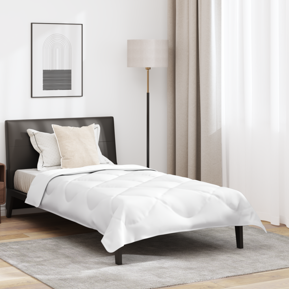 vidaXL All-säsong Duvet Övrigt med kudde Vit 135 x 200 cm Mikrofiber