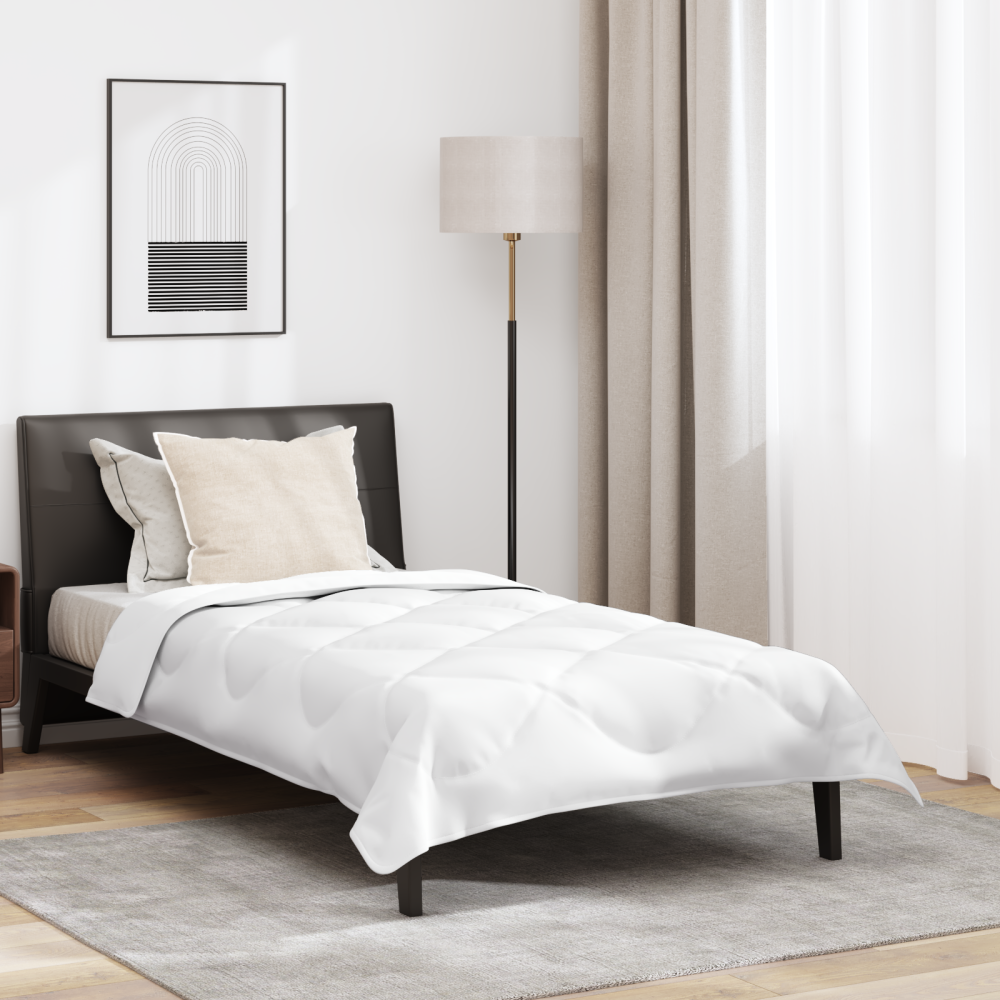 vidaXL All-säsong Duvet Övrigt med kudde Vit 155 x 200 cm Mikrofiber