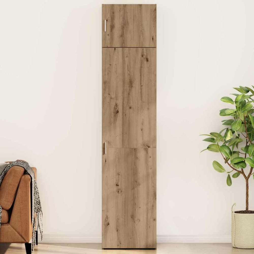 vidaXL Förvaringsskåp artisan ek 50 x 41 x 225 cm Konstruerat trä