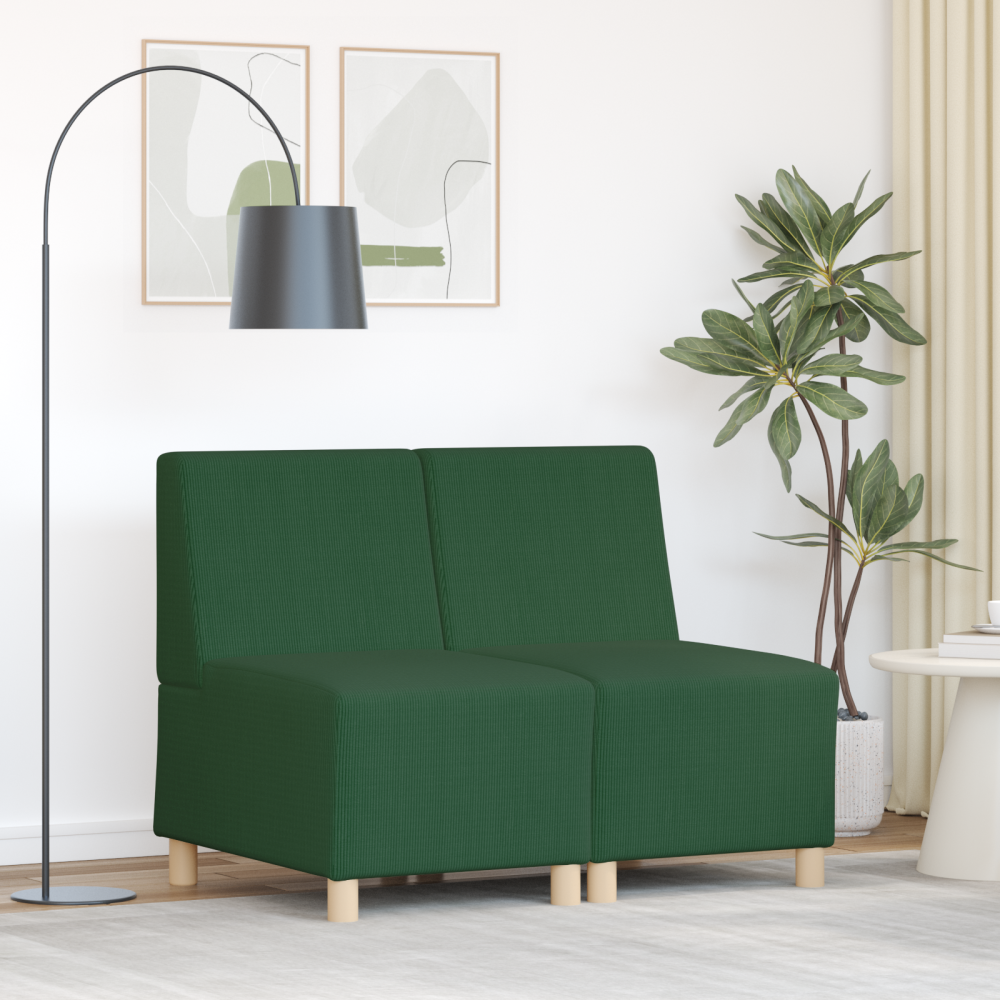 vidaXL Soffa Chiar 2 pcs Jungelgrön 55 x 74 x 82 cm Mockatyg
