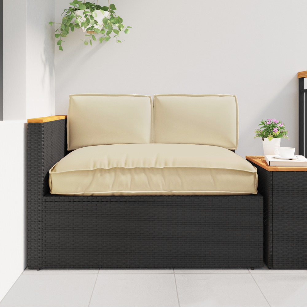 vidaXL Kuddsats 3 pcs Beige Oxford Tyg