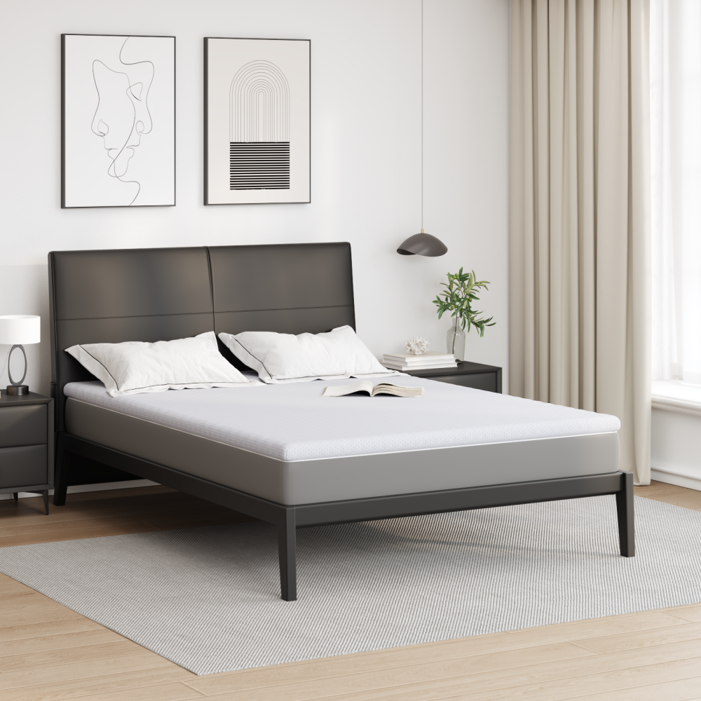 vidaXL Madrasskydd Övrigt Vit 160 x 200 cm 100% polyester jacquard tyg