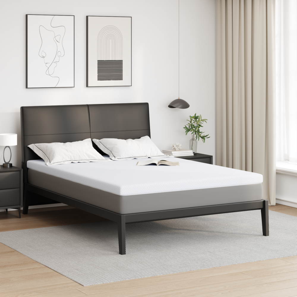 vidaXL Madrasskydd Vit 160 x 200 cm 100% polyester jacquard tyg