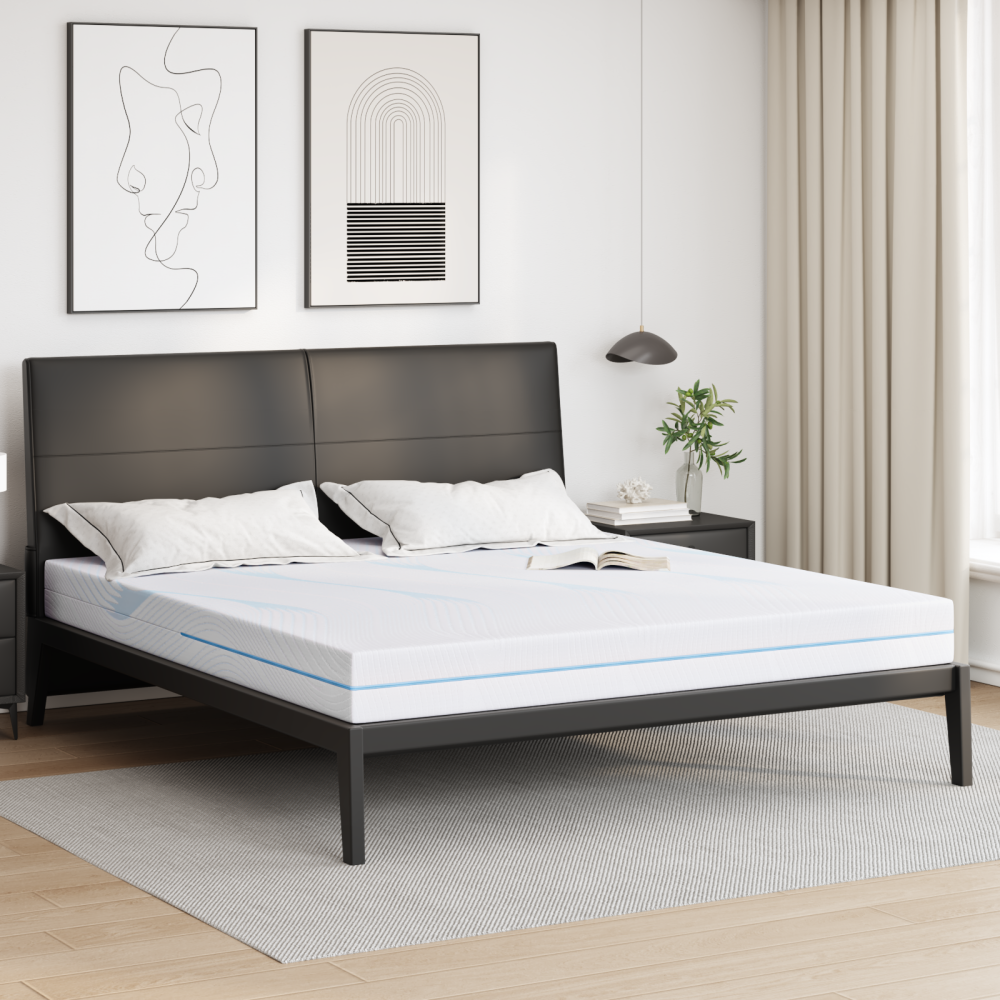vidaXL Madrass Vit 180 x 200 cm Skum