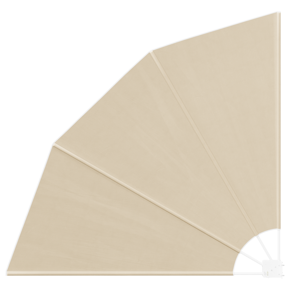 vidaXL Balkongskärm Beige 160 x 160 cm tyg