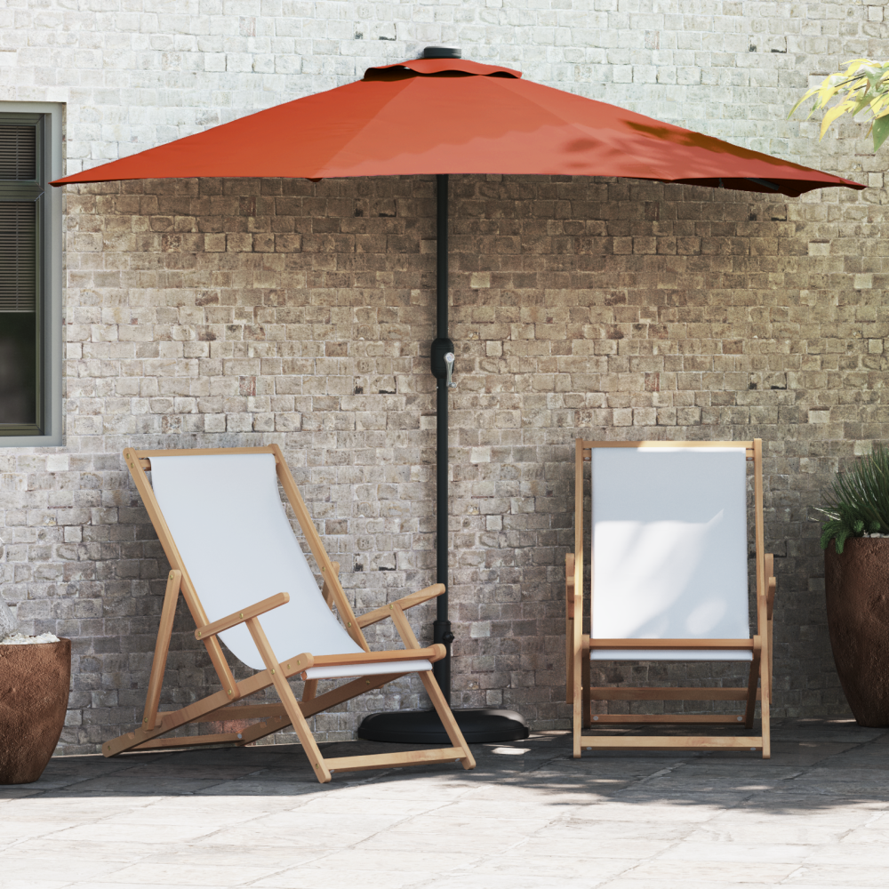 vidaXL Trädgårdsparasol Terracotta 294 x 150 x 224 cm tyg