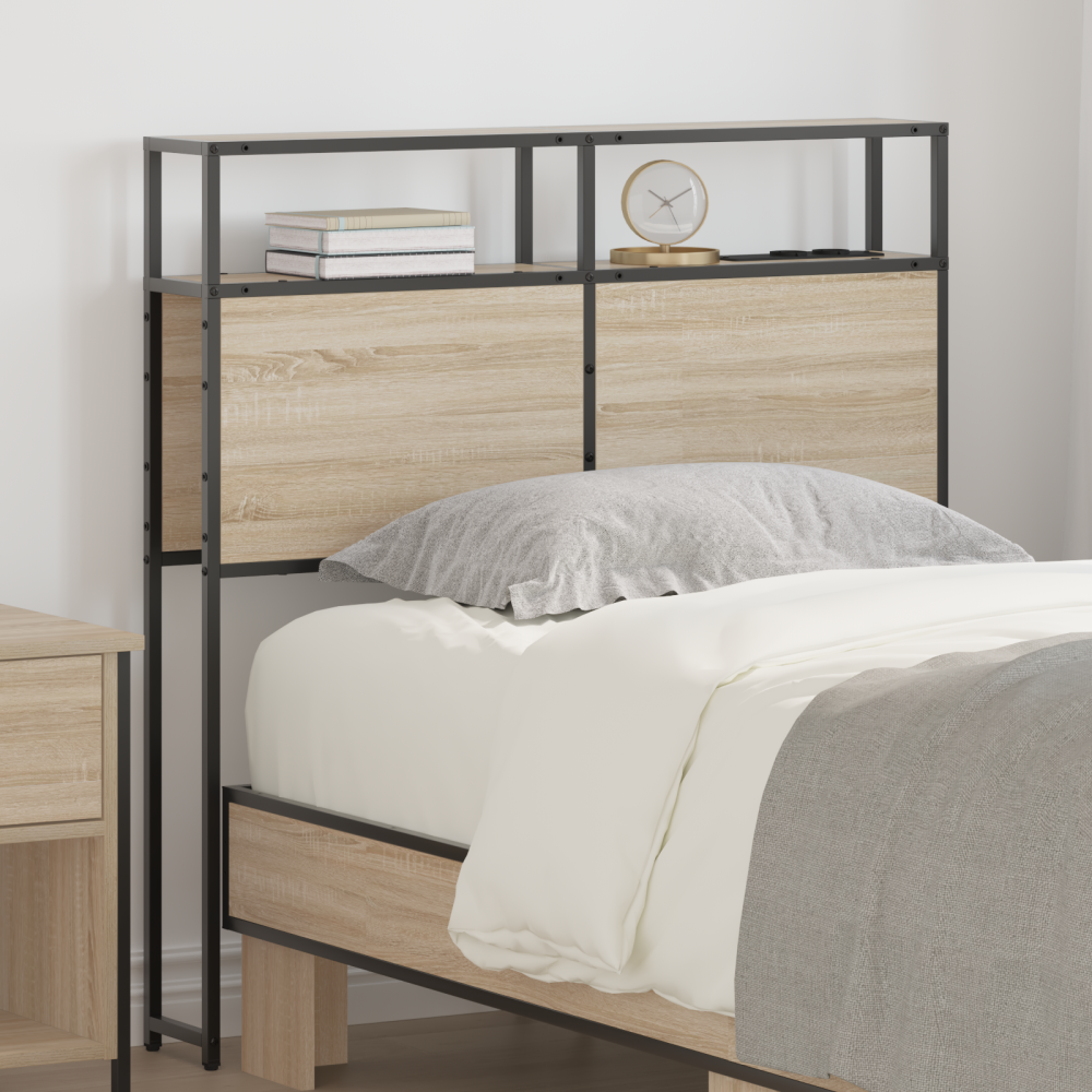 vidaXL Förvaringshuvudgavel Sonoma ek 80 cm Konstruerat trä