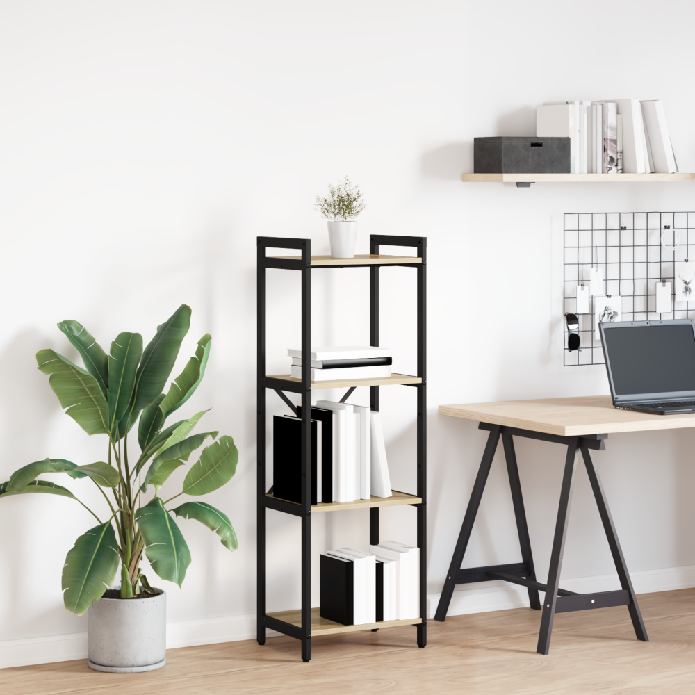 vidaXL Hyllsystem Sonoma-ek 40 x 30 x 85 cm Konstruerat trä