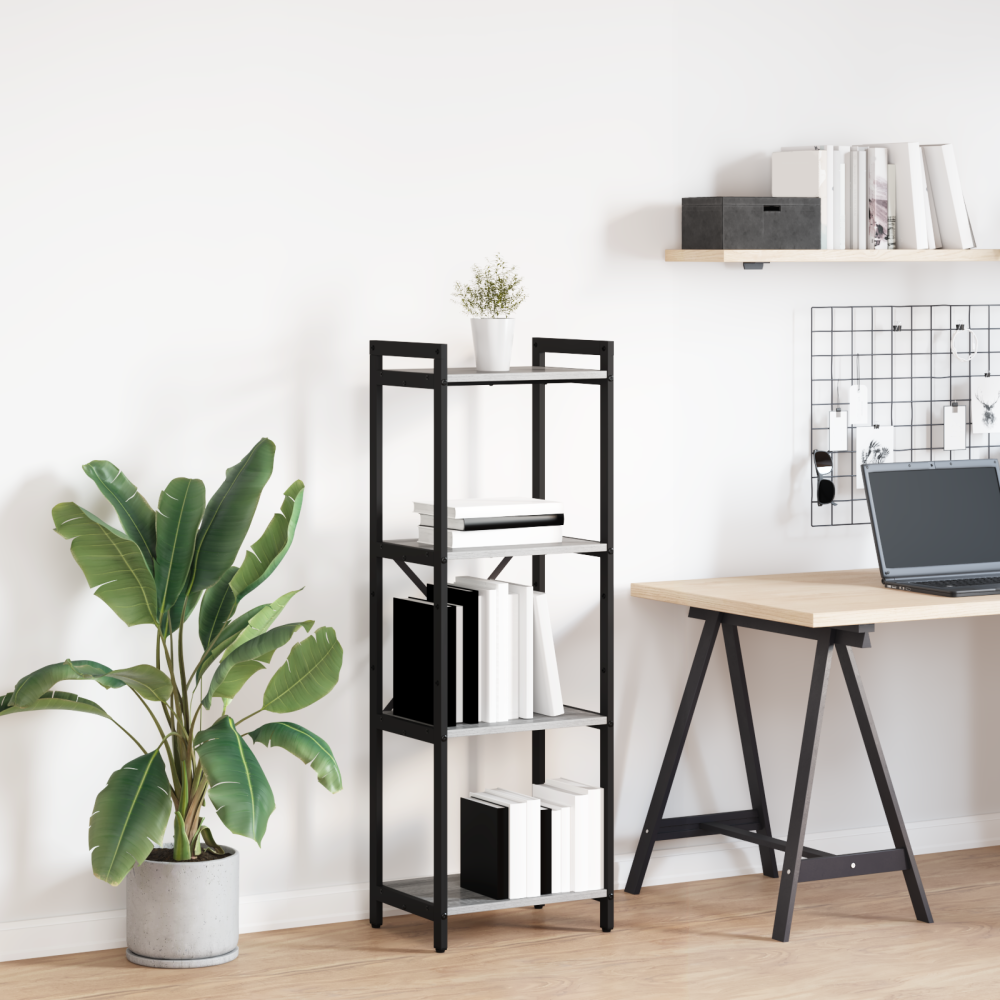 vidaXL Hyllsystem Grå sonoma 40 x 30 x 85 cm Konstruerat trä