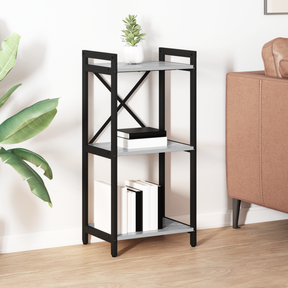 vidaXL Hyllsystem Grå sonoma 40 x 30 x 85 cm Konstruerat trä