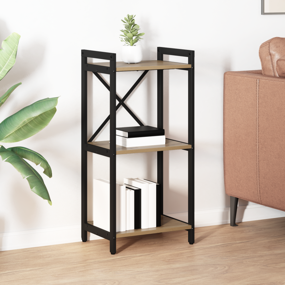 vidaXL Bokhylla artisan ek 40 x 30 x 83 cm Konstruerat trä