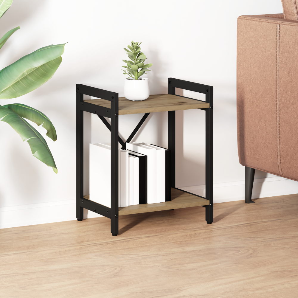 vidaXL Bokhylla artisan ek 40 x 30 x 48.5 cm Konstruerat trä