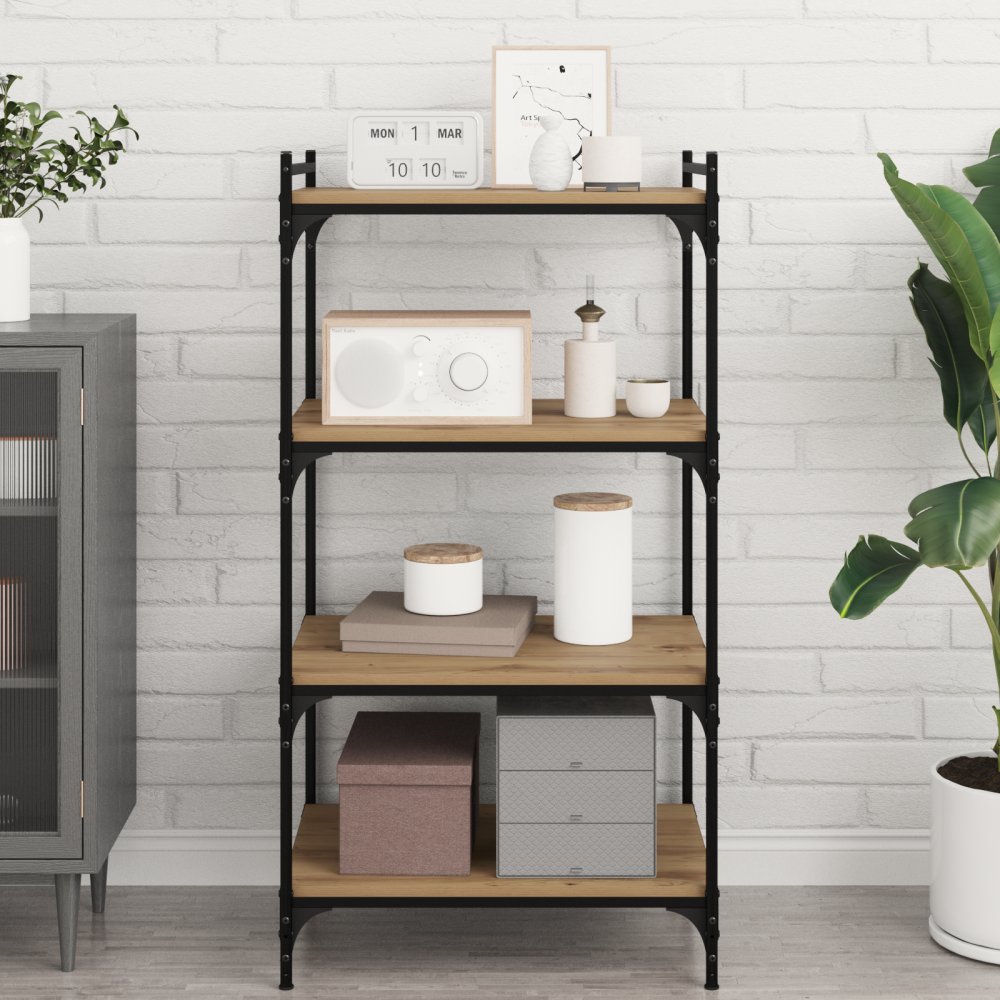 vidaXL Bokhylla Bräda med hylla 4 pcs Brun 100 x 40 x 1.5cm Spånskiva