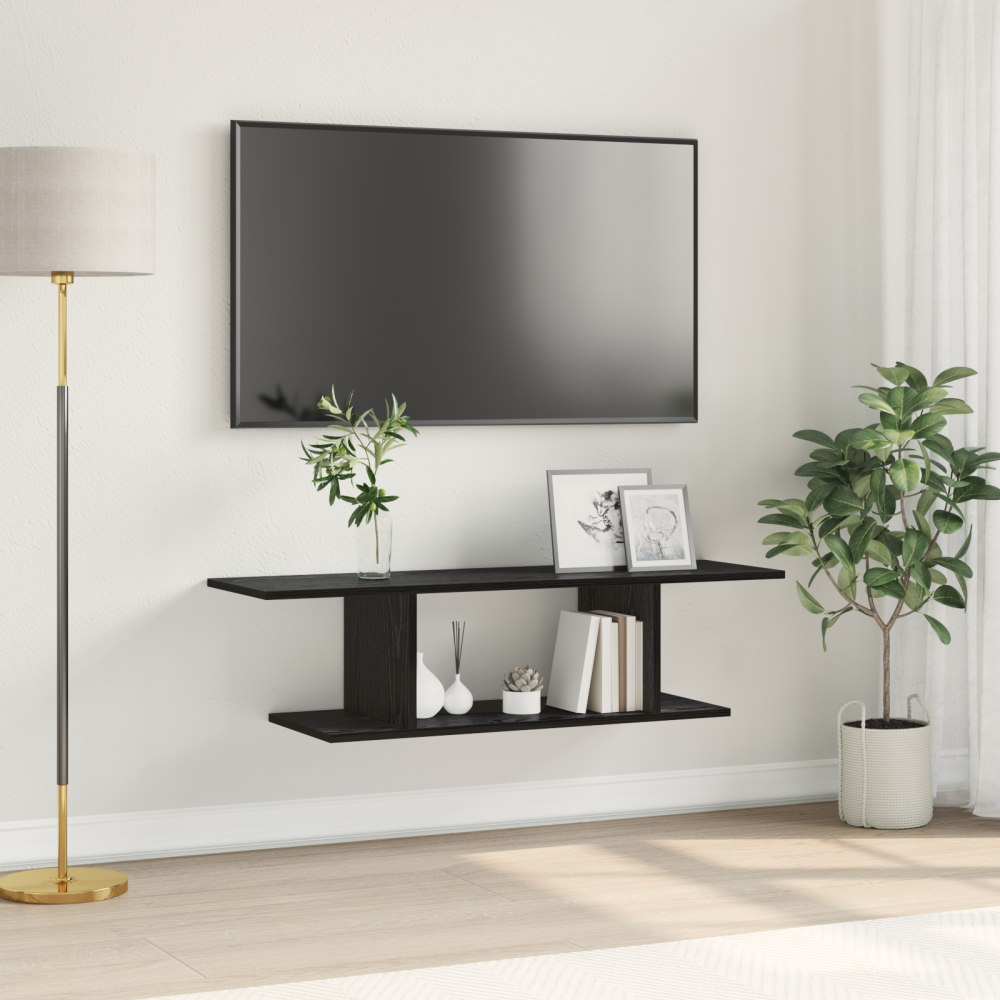 vidaXL TV-bänkset Svart 103 x 30 x 26,5 cm Konstruerat trä