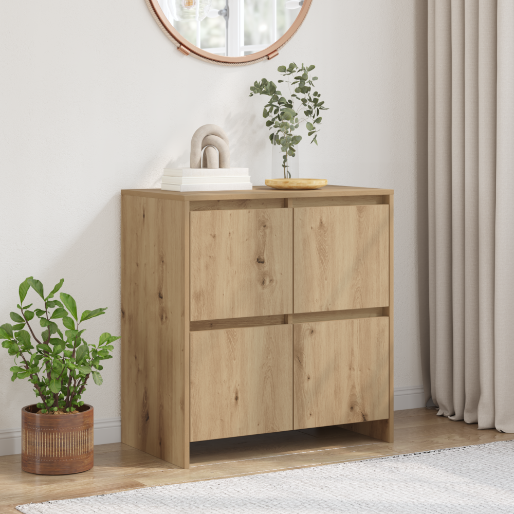 vidaXL Sideboard artisan ek 70 x 41 x 75 cm Konstruerat trä