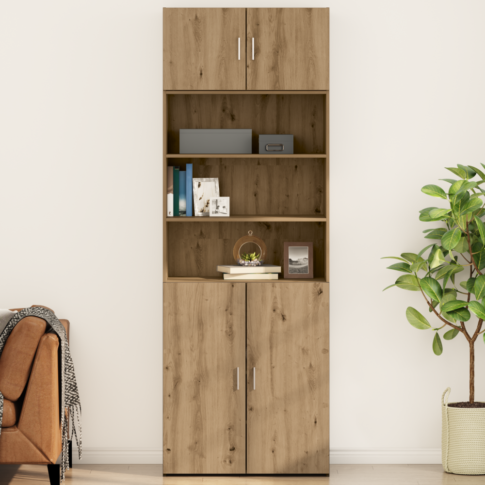 vidaXL Väggskåp artisan ek 80 x 42.5 x 40 cm Konstruerat trä