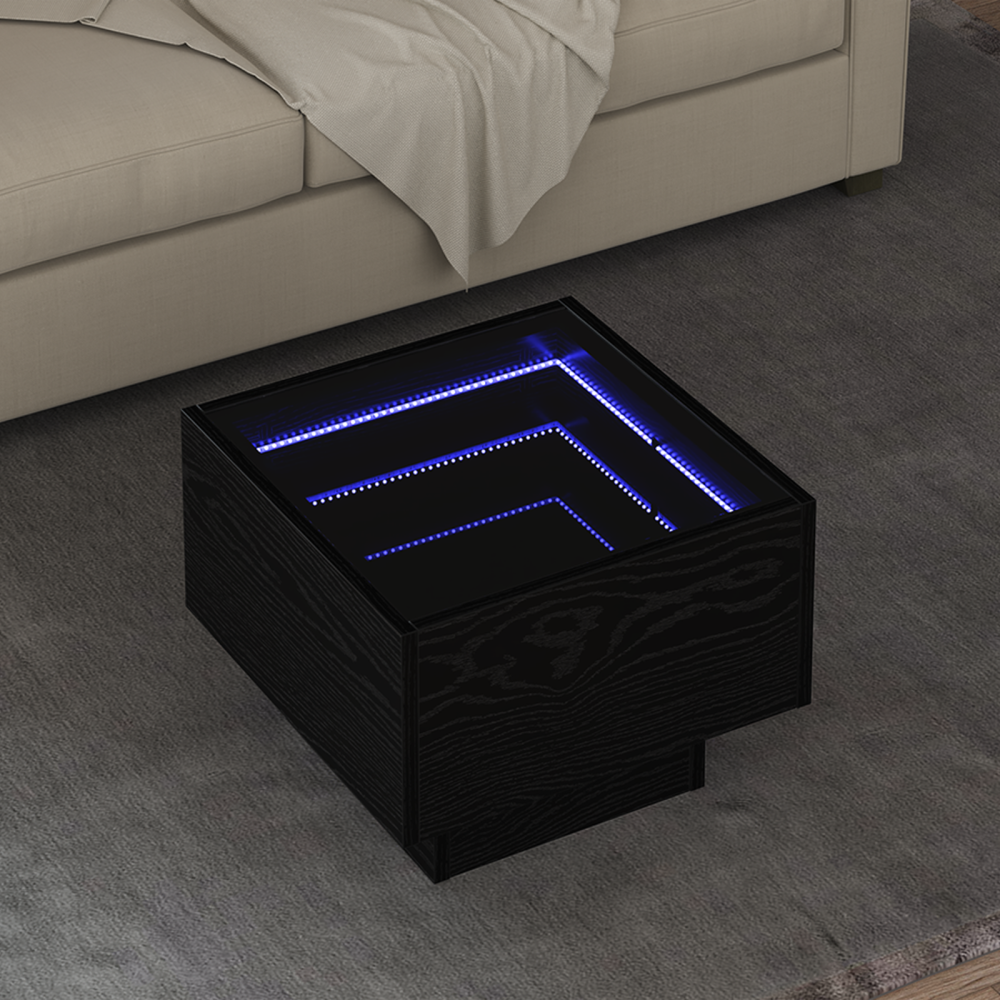 vidaXL Kaffeebord Svart ek 40 x 40 x 30 cm Konstruerat trä